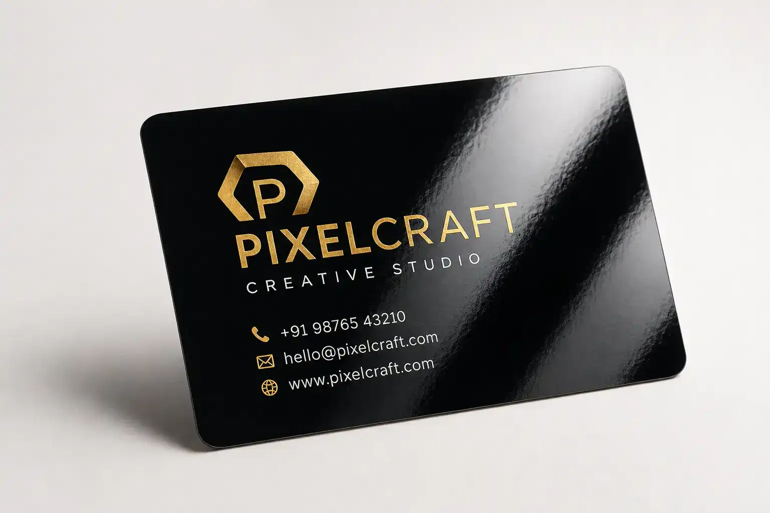 250 GSM Art Card Gloss Visiting Card Sample