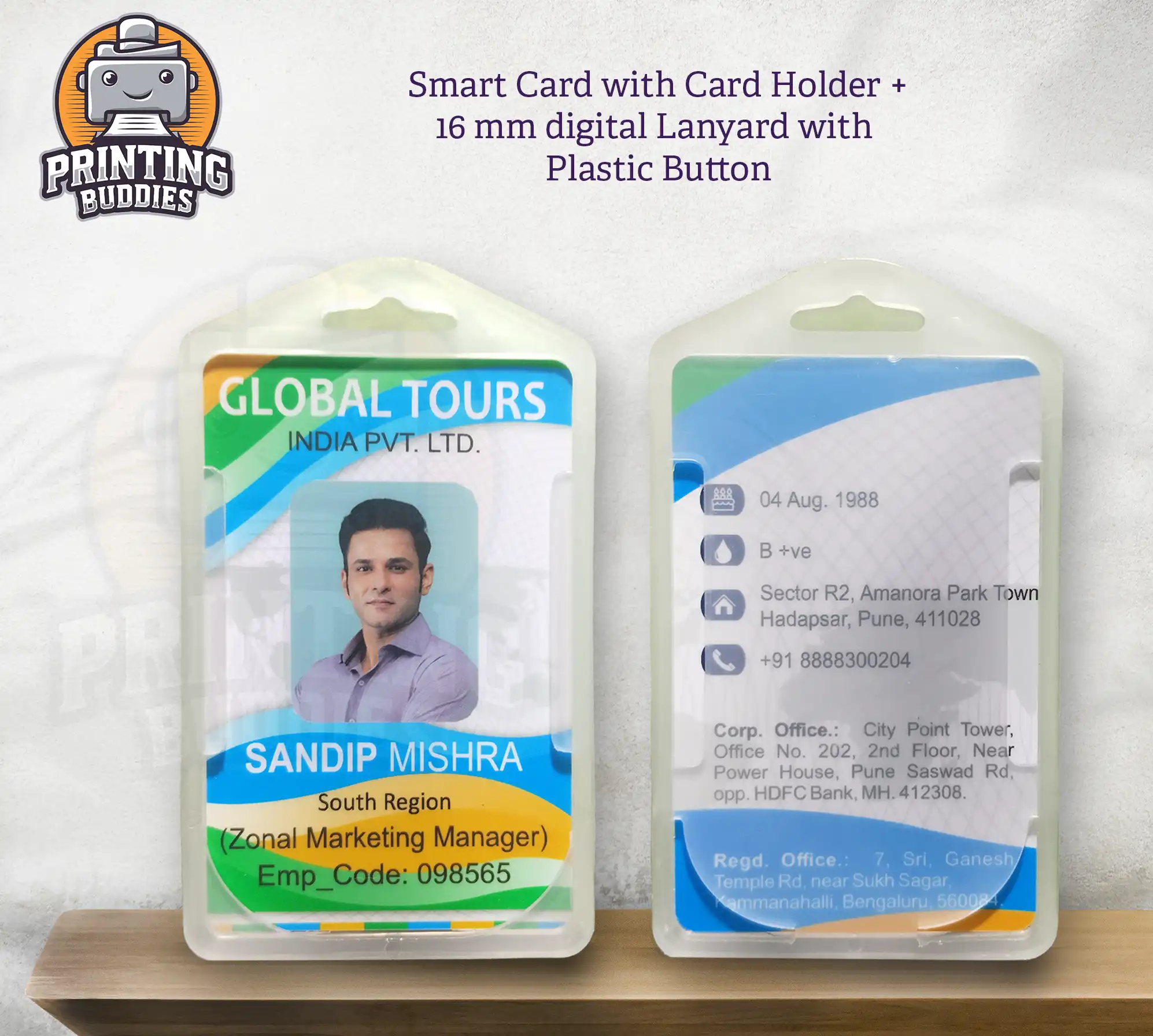 Smart Card with Card Holder - ID Card Holder | Printing Buddies Nagpur